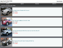 Tablet Screenshot of apexcarandtrucksales.net